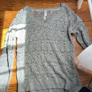 Aeropostale large gray knitted sweater